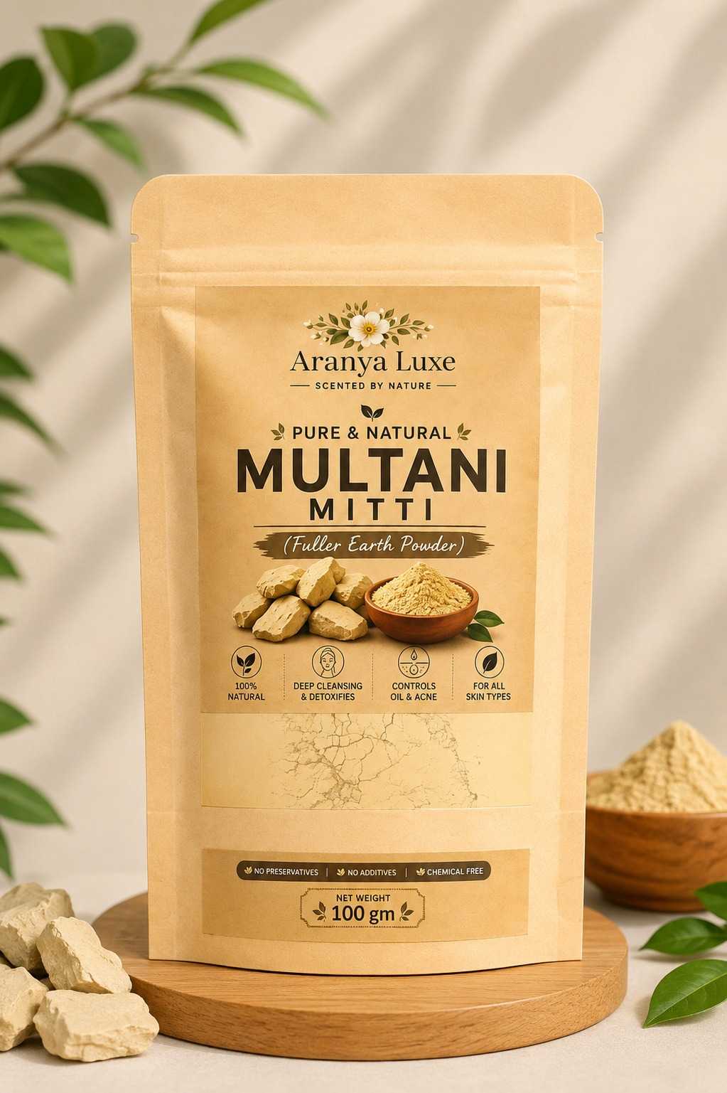 Organic Style Multani Mitti | Face Pack & Hair Care Powder 100gm