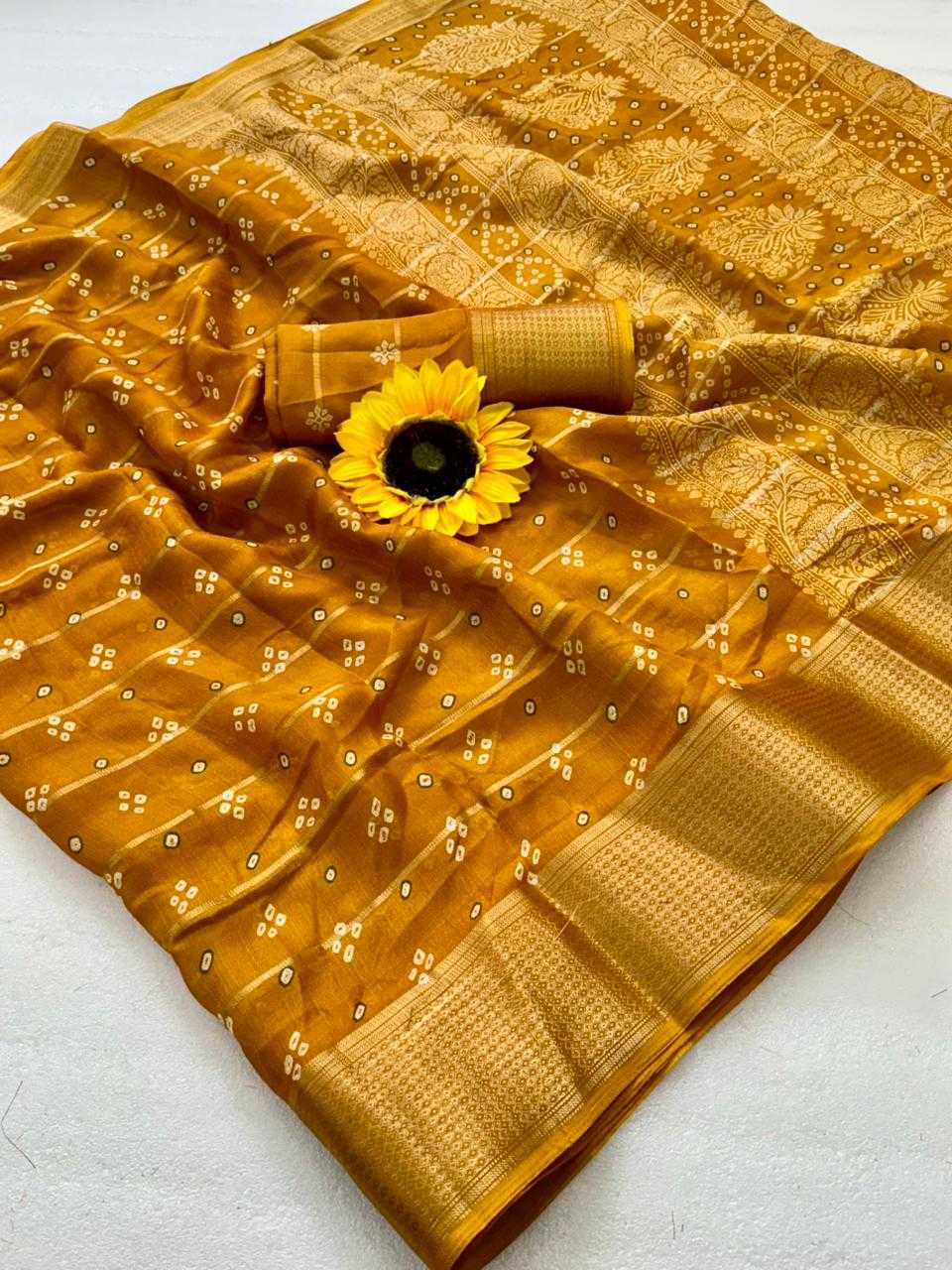 Beautiful silk saree with all over butties Latest Designer