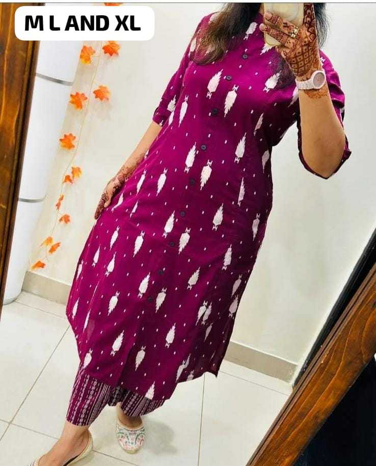 Beautiful kurti pent set with heavy work