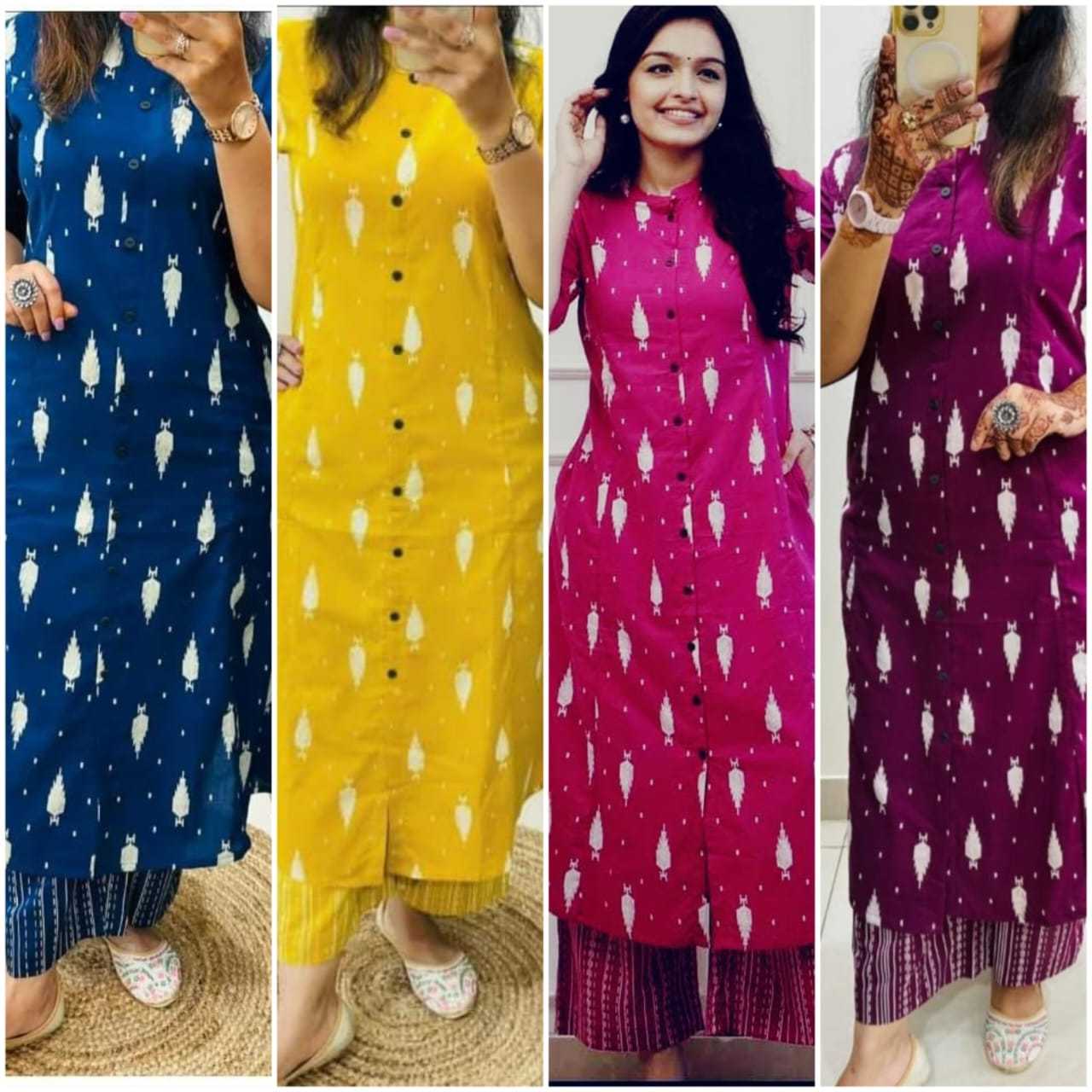 Beautiful kurti pent set with heavy work