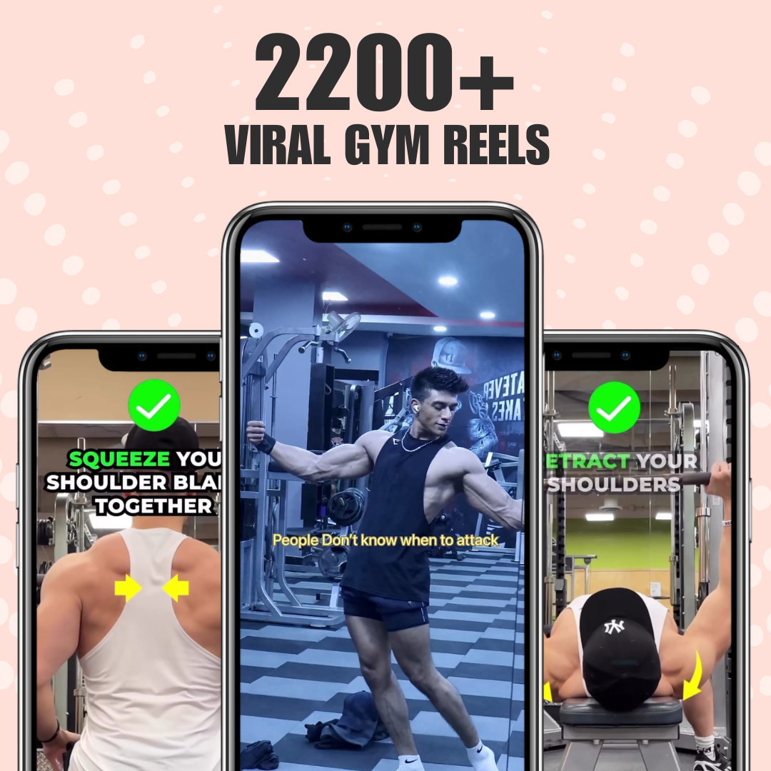 Boost Your Gym Instagram Page with Our 2200+ Gym Motivational Reels