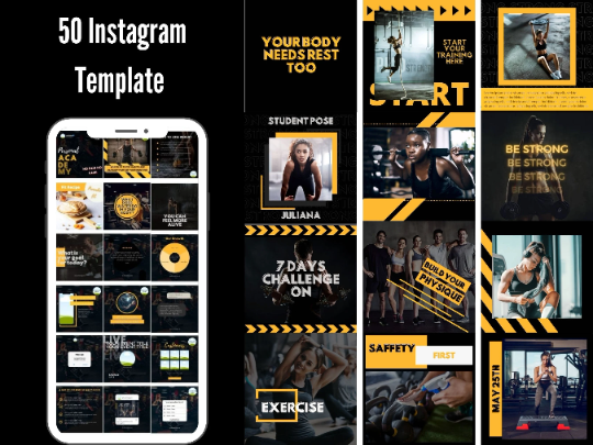 50 Fitness Instagram Post Templates Can Use In  Social Media For Personal Trainer | Fitness Coach And Health & Fitness Coach