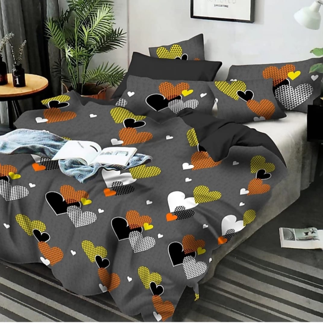 HOMDAZAL 3D BEDSHEET DARK GREY