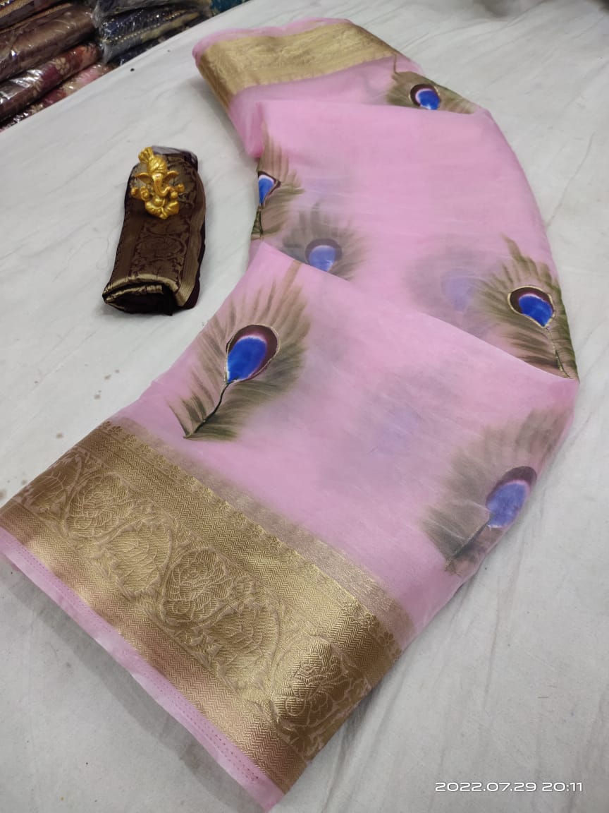 Beautiful zari saree