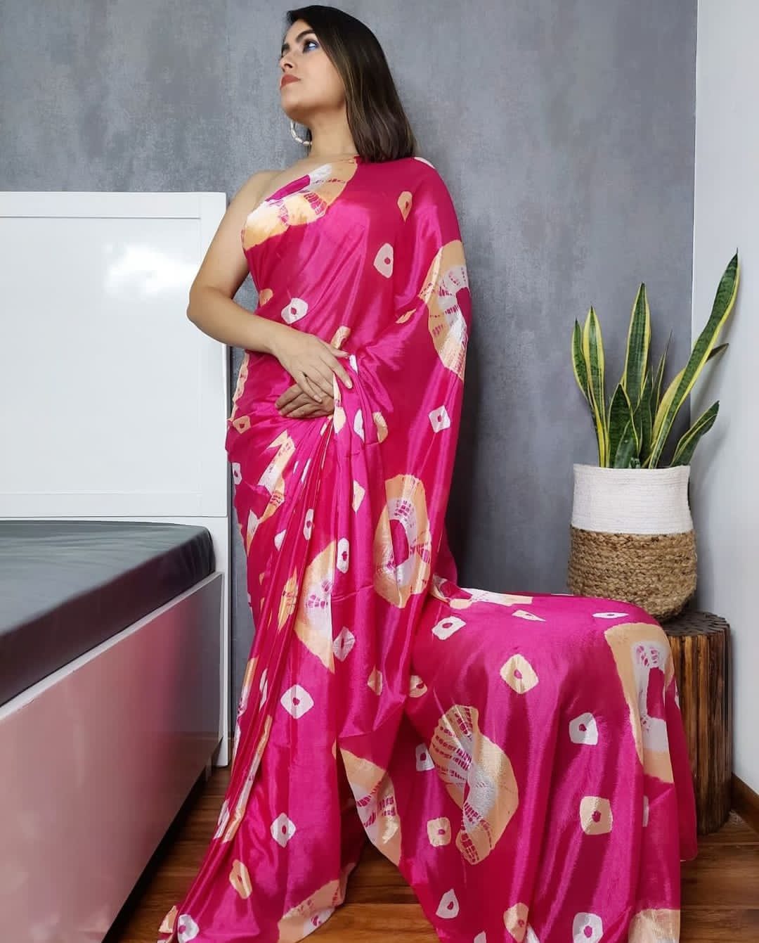 Beautiful printed saree