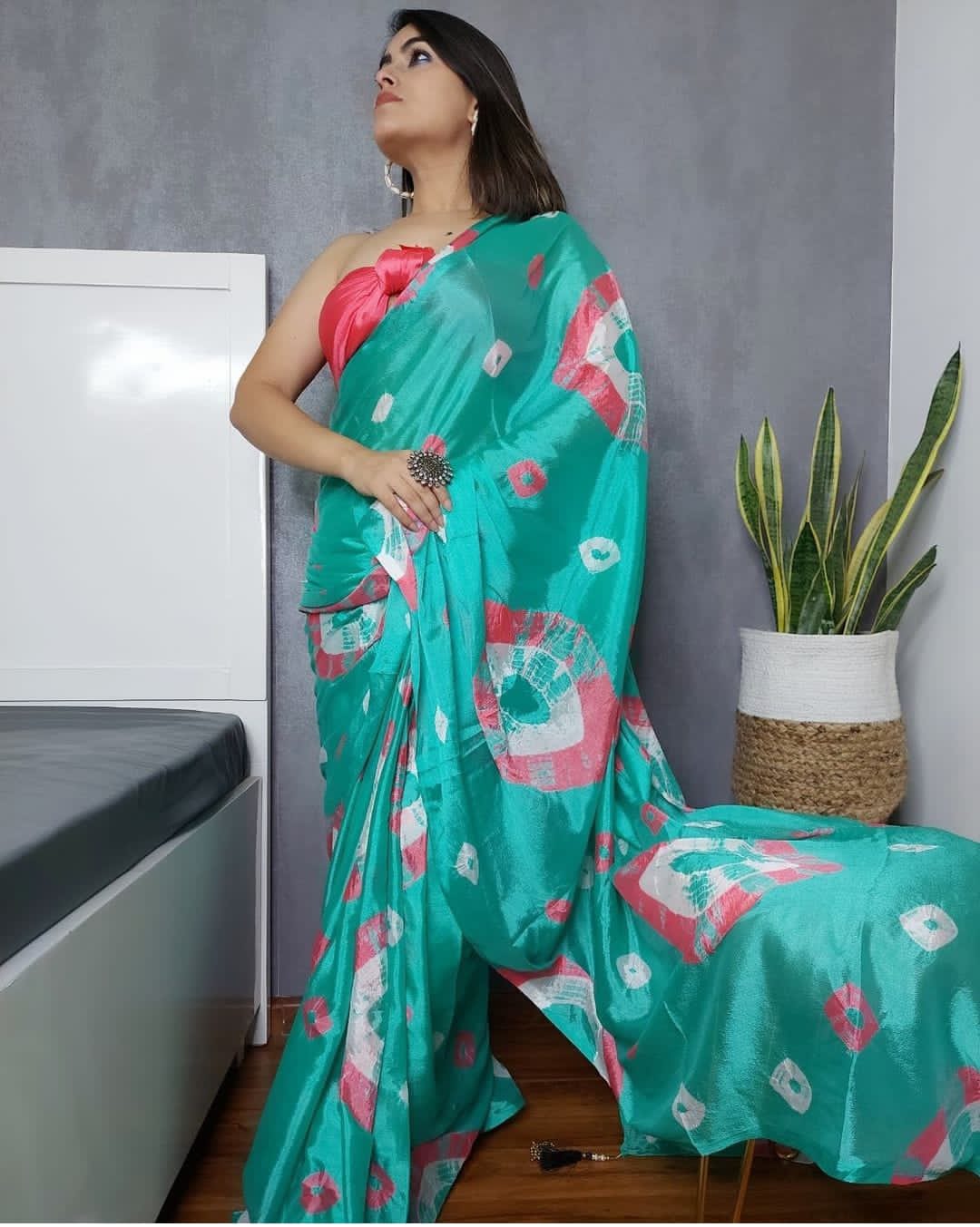 Beautiful printed saree
